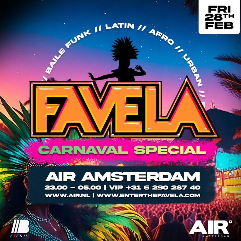 favela air amsterdam carnaval